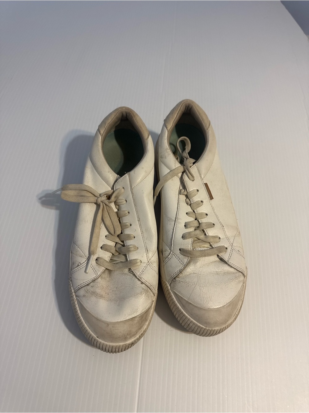 Dr Scholl’s white leather platform comfortable sneakers size 11